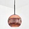 Ripoll Suspension, Boule lumineuse, Suspension Cuivré, 1 lumière