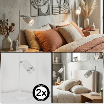 Fenik Lampe à poser Blanc, 1 lumière