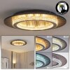 Lidor Plafonnier LED Anthracite, Gris, 1 lumière