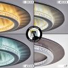 Lidor Plafonnier LED Anthracite, Gris, 1 lumière