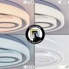Rarel Plafonnier LED Chrome, Blanc, 1 lumière