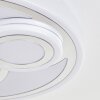 Rarel Plafonnier LED Chrome, Blanc, 1 lumière