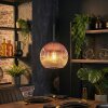 Ripoll Suspension, Boule lumineuse, Suspension Clair, Cuivré, 1 lumière