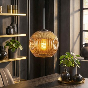 Ripoll Suspension, Boule lumineuse, Suspension Or, 1 lumière