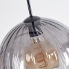 Koyoto Suspension, Boule lumineuse, Suspension Ambre, Clair, Fumé, 3 lumières
