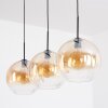 Koyoto Suspension, Boule lumineuse, Suspension Ambre, Clair, 3 lumières