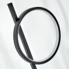 Firon Lampadaire LED Noir, 2 lumières