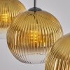 Koyoto Suspension, Boule lumineuse, Suspension Or, Clair, 3 lumières