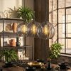 Koyoto Suspension, Boule lumineuse, Suspension Fumé, 3 lumières