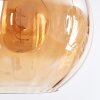 Koyoto Suspension, Boule lumineuse, Suspension Ambre, Fumé, 3 lumières