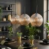 Koyoto Suspension, Boule lumineuse, Suspension Ambre, 3 lumières