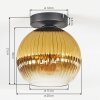 Koyoto Plafonnier, Boule lumineuse 20 cm Or, Clair, 1 lumière