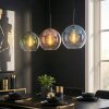 Koyoto Suspension, Boule lumineuse, Suspension Bleu, Vert, Clair, Cuivré, 3 lumières