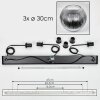 Koyoto Suspension, Boule lumineuse, Suspension Clair, Fumé, 3 lumières