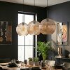 Koyoto Suspension, Boule lumineuse, Suspension Ambre, 3 lumières