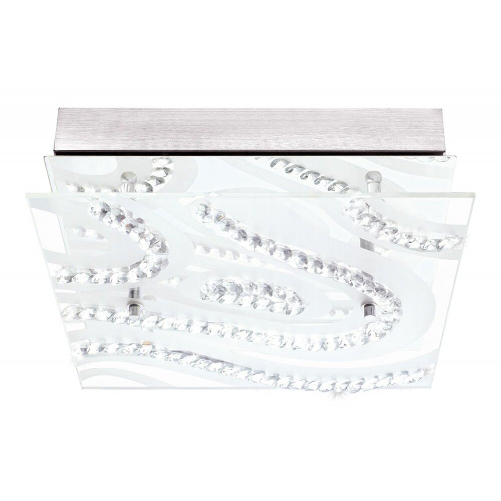 Applique ou plafonnier Eglo VERDESCA LED Chrome, Aspect cristal, 4 lumières main product photo