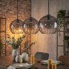 Koyoto Suspension, Boule lumineuse, Suspension Clair, Fumé, 3 lumières
