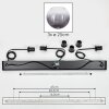Koyoto Suspension, Boule lumineuse, Suspension Clair, Fumé, 3 lumières
