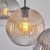Koyoto Suspension, Boule lumineuse, Suspension Ambre, Clair, Fumé, 3 lumières
