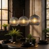 Koyoto Suspension, Boule lumineuse, Suspension Bleu, 3 lumières