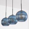 Koyoto Suspension, Boule lumineuse, Suspension Bleu, 3 lumières