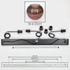 Koyoto Suspension, Boule lumineuse, Suspension Cuivré, 3 lumières