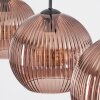 Koyoto Suspension, Boule lumineuse, Suspension Cuivré, 3 lumières