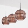 Koyoto Suspension, Boule lumineuse, Suspension Cuivré, 3 lumières