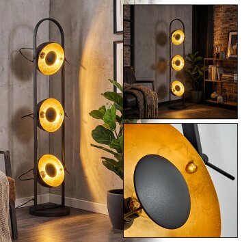 Jarin Lampadaire Noir, 3 lumières