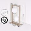 Zanin Lampe à poser Sable, 2 lumières