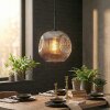 Ripoll Suspension, Boule lumineuse, Suspension Fumé, 1 lumière