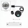 Ripoll Suspension, Boule lumineuse, Suspension Chrome, Clair, Fumé, 1 lumière