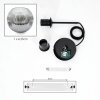 Ripoll Suspension, Boule lumineuse, Suspension Clair, Fumé, 1 lumière