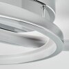Baiyin Plafonnier LED Chrome, 1 lumière