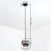 Ripoll Suspension, Boule lumineuse, Suspension Chrome, Fumé, 1 lumière