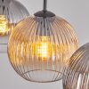 Koyoto Suspension, Boule lumineuse, Suspension Ambre, Clair, Fumé, 3 lumières