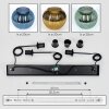 Koyoto Suspension, Boule lumineuse, Suspension Bleu, Or, Vert, 3 lumières