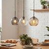 Koyoto Suspension, Boule lumineuse, Suspension Ambre, Clair, Fumé, 3 lumières