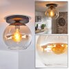 Koyoto Plafonnier, Boule lumineuse 25 cm Ambre, Clair, 1 lumière