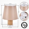 Salgadinho Lampe de table d'extérieur, Lampe à poser LED Sable, 1 lumière