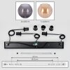 Koyoto Suspension, Suspension Ambre, Fumé, 3 lumières