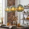 Koyoto Suspension, Boule lumineuse, Suspension 30 cm Vert, 3 lumières