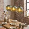 Koyoto Suspension, Boule lumineuse, Suspension 30 cm Vert, 3 lumières
