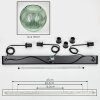 Koyoto Suspension, Boule lumineuse, Suspension 30 cm Vert, 3 lumières