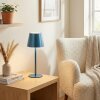 Salgadinho Lampe de table d'extérieur, Lampe à poser LED Bleu, 1 lumière