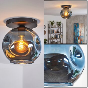 Ripoll Plafonnier, Boule lumineuse Bleu, 1 lumière