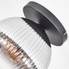 Koyoto Plafonnier, Boule lumineuse 26 cm Clair, Fumé, 1 lumière