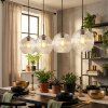 Ripoll Suspension, Boule lumineuse, Suspension Clair, 4 lumières