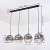 Ripoll Suspension, Boule lumineuse, Suspension Clair, Fumé, 4 lumières