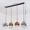 Ripoll Suspension, Boule lumineuse, Suspension Chrome, Or, Clair, Cuivré, Fumé, 4 lumières